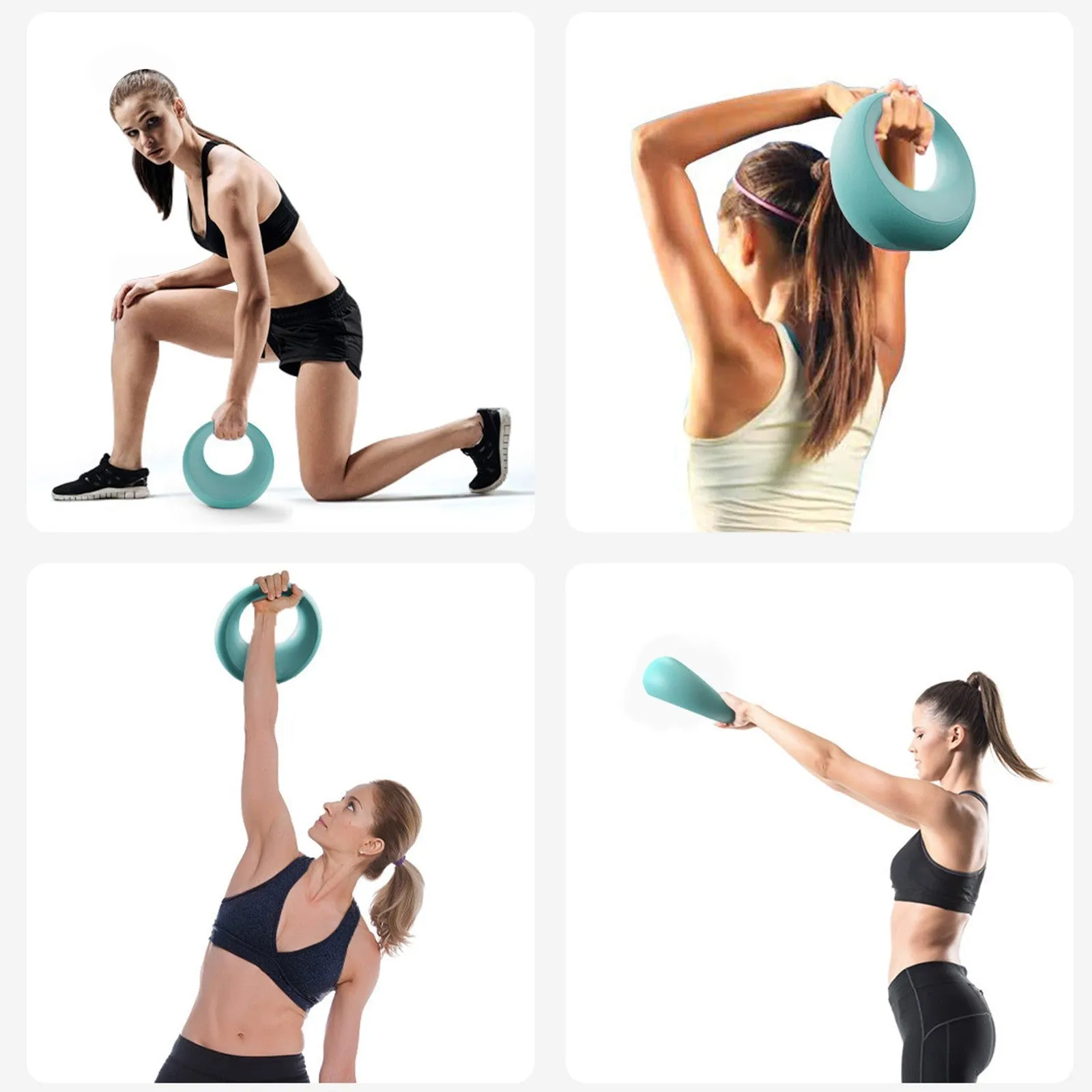 Star-Moon Shaped Kettlebell Dumbbell Silicone 4Kg/9Lb