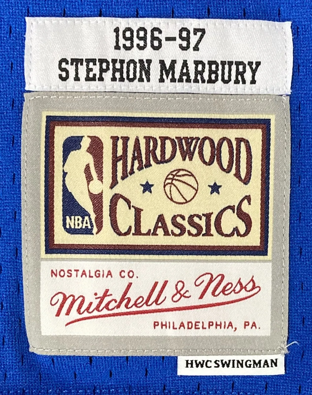 Stephon Marbury Signed Timberwolves 1996/97 M&N HWC Swingman XL Jersey BAS ITP