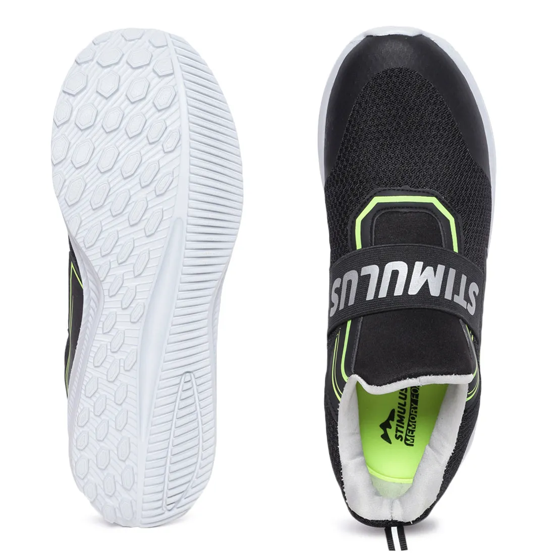 Stimulus FBSTG6012AS Black Comfortable Daily Outdoor Sports Shoes For Men