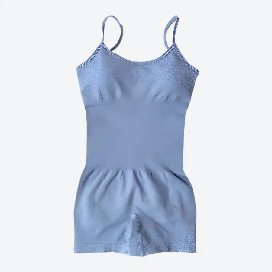 Strappy Back Slim Fit Short Jumpsuits