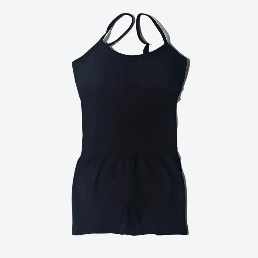 Strappy Back Slim Fit Short Jumpsuits