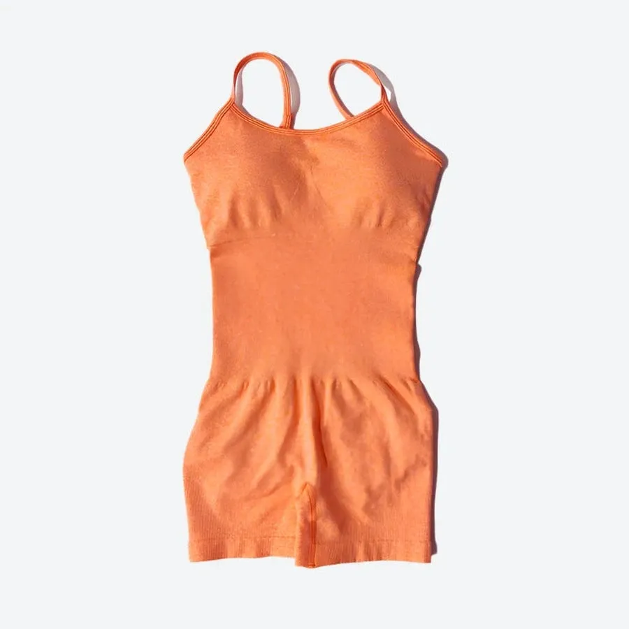 Strappy Back Slim Fit Short Jumpsuits