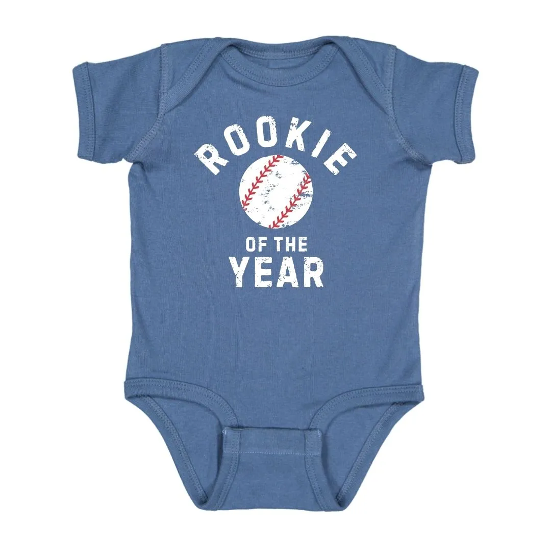 Sweet Wink Rookie of the Year Short Sleeve Bodysuit - Indigo