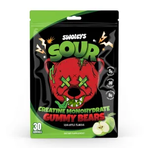 SWOLEYS SOUR GREEN APPLE – NEXT-LEVEL CREATINE GUMMIES
