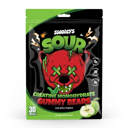 SWOLEYS SOUR GREEN APPLE – NEXT-LEVEL CREATINE GUMMIES