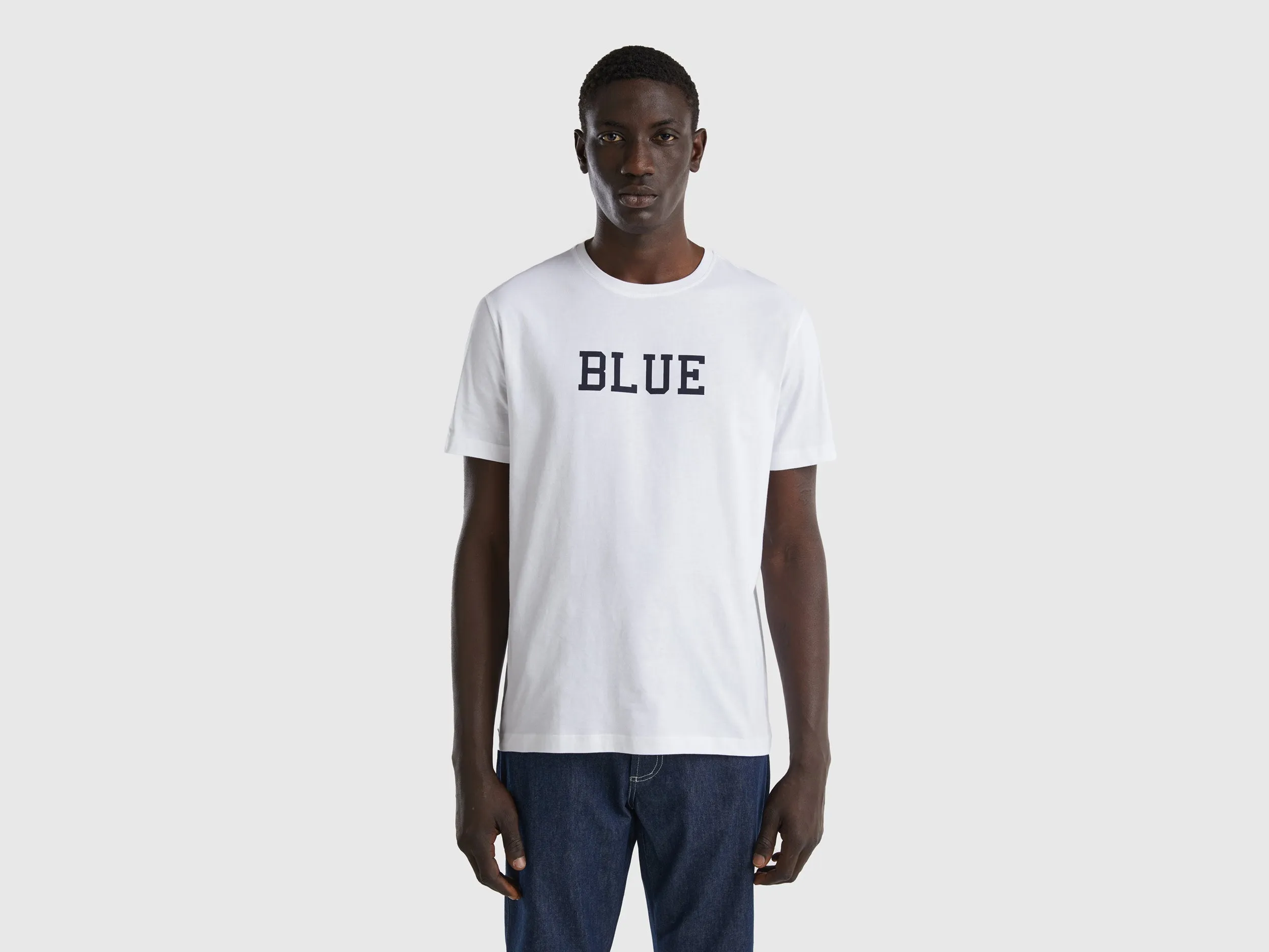 T-SHIRT WITH TEXT PRINT