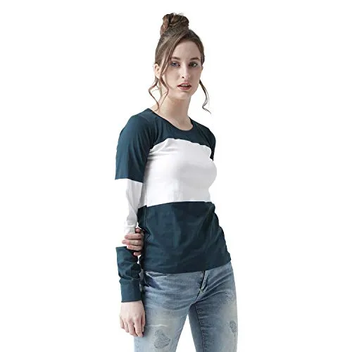 THE DRY STATE Women's Slim Fit T-Shirt (G2991_Multi-Coloured_Small)