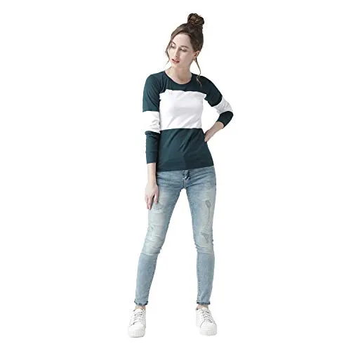 THE DRY STATE Women's Slim Fit T-Shirt (G2991_Multi-Coloured_Small)