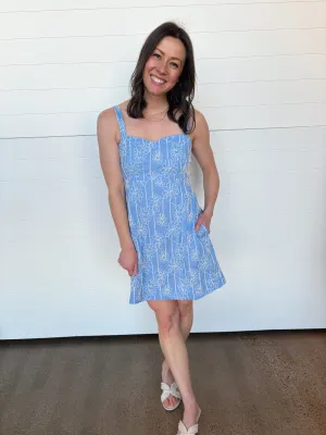 The Melinda Floral Embroidered Mini Dress