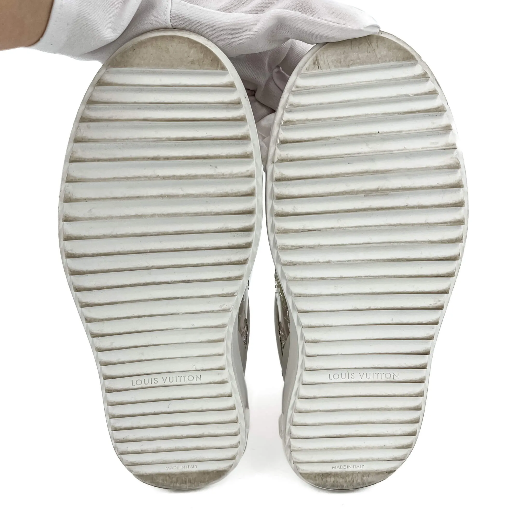 Time out Leather Sneakers With Socks 39 Monogram