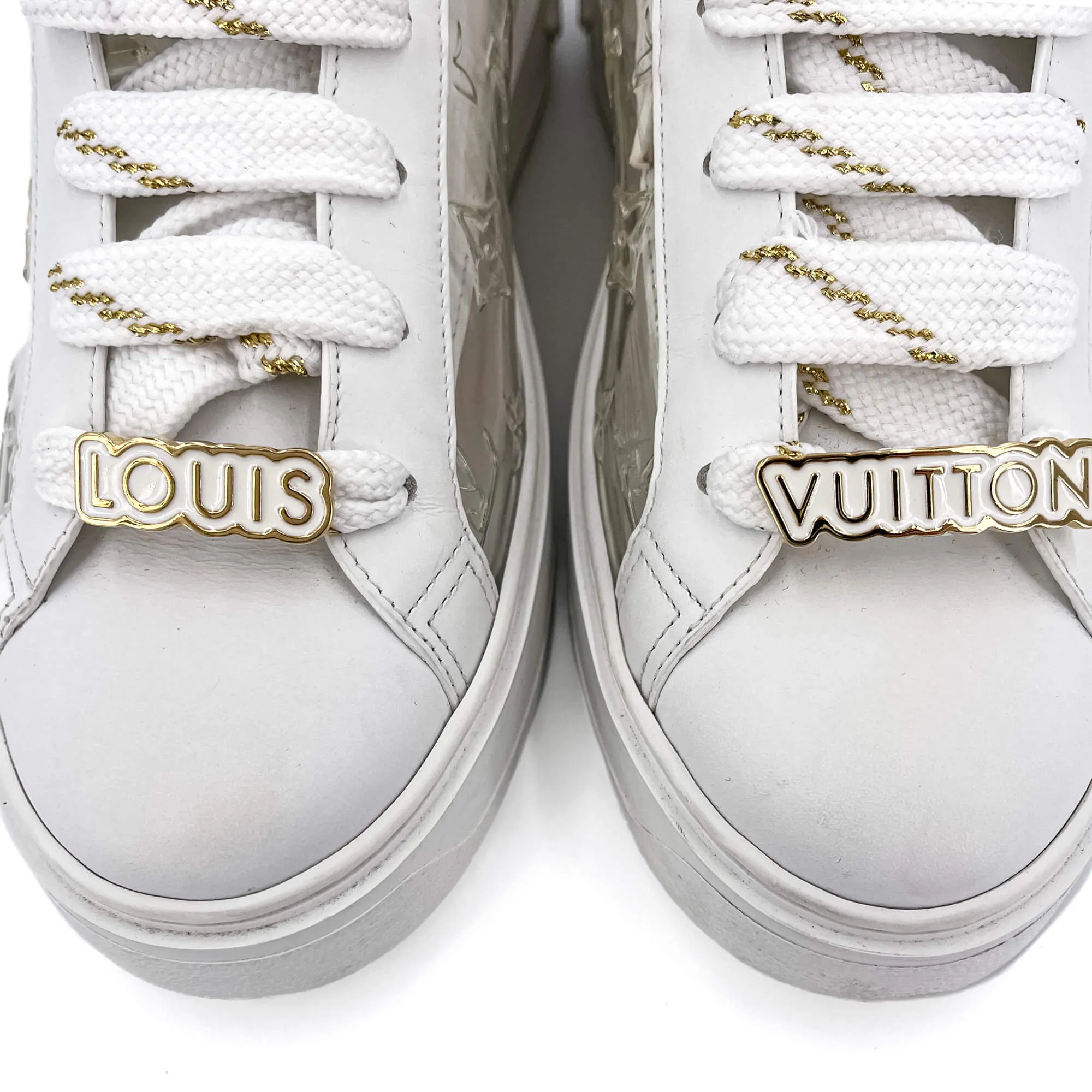 Time out Leather Sneakers With Socks 39 Monogram