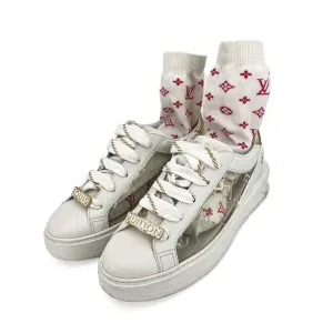Time out Leather Sneakers With Socks 39 Monogram
