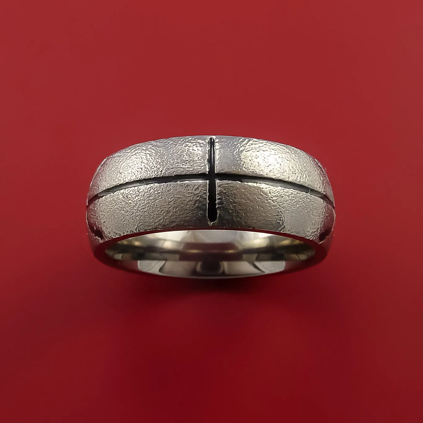 Titanium Basketball Inspired Ring Custom Made Band