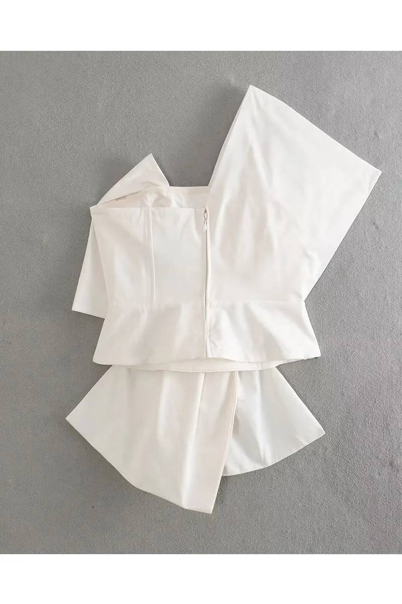 TK654 Solid Color Bow Tank Top