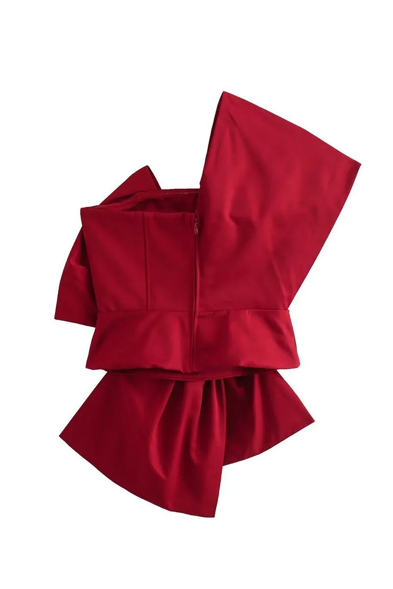 TK654 Solid Color Bow Tank Top