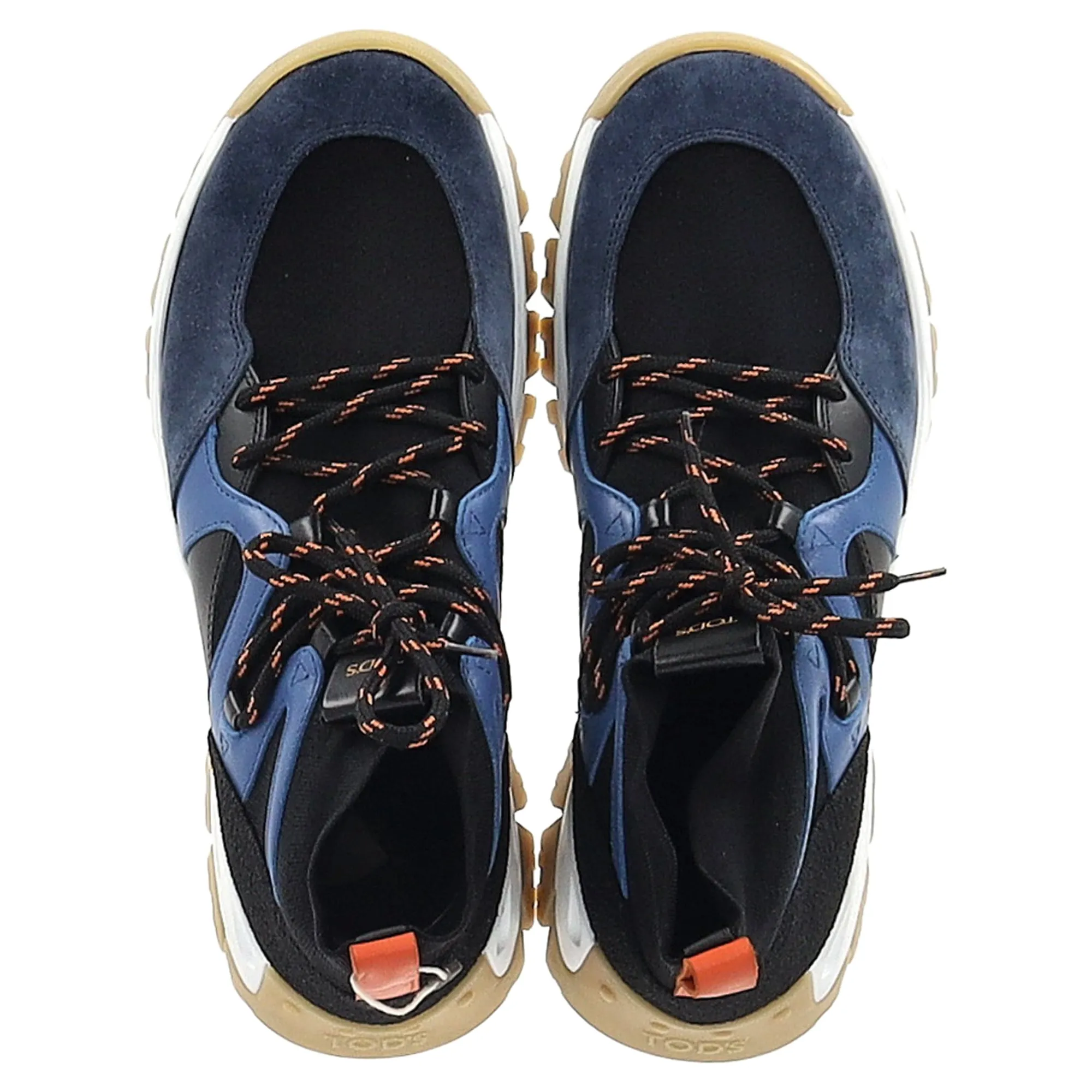 Tod's High-Top Sneakers in Navy Blue Suede