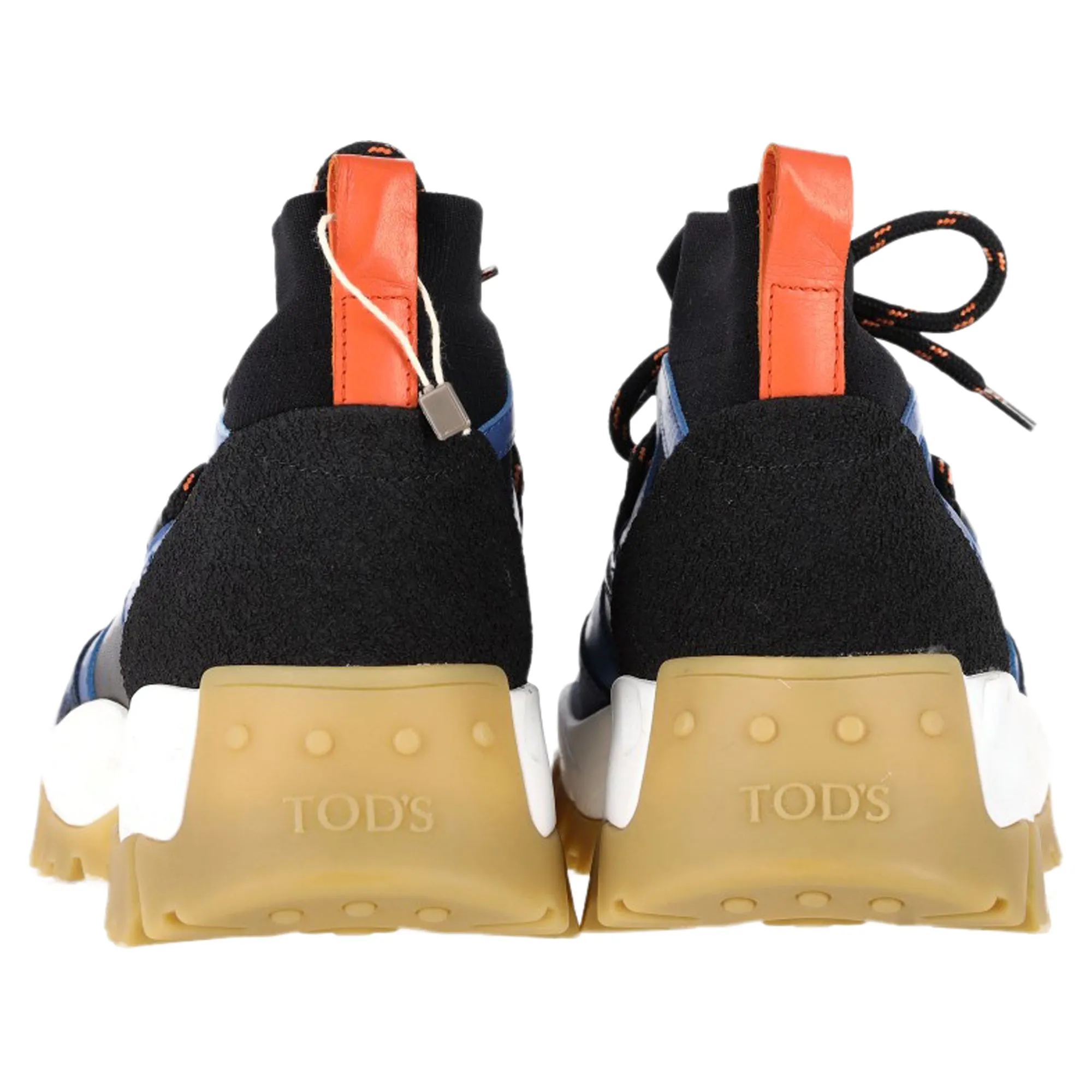 Tod's High-Top Sneakers in Navy Blue Suede