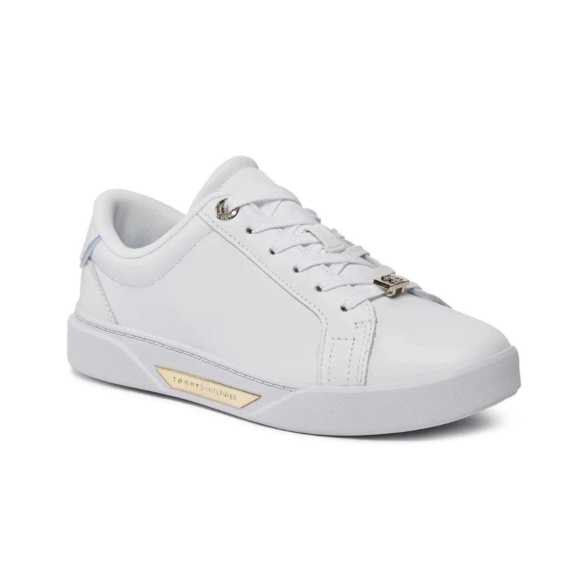 Tommy Hilfiger Golden HW Court Sneaker FW0FW07702  - WHT