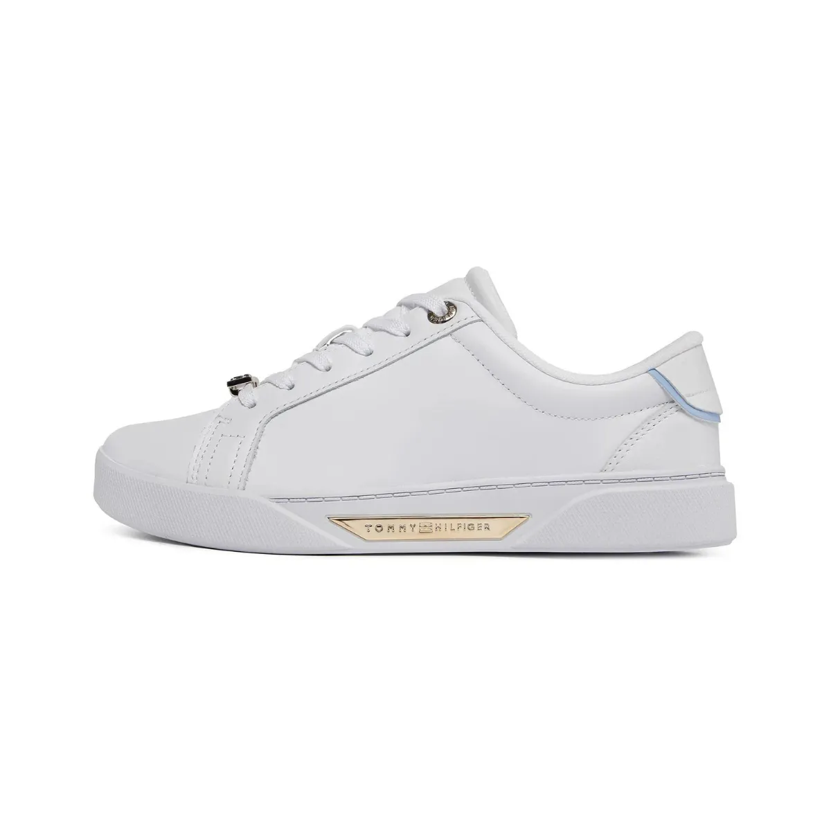Tommy Hilfiger Golden HW Court Sneaker FW0FW07702  - WHT