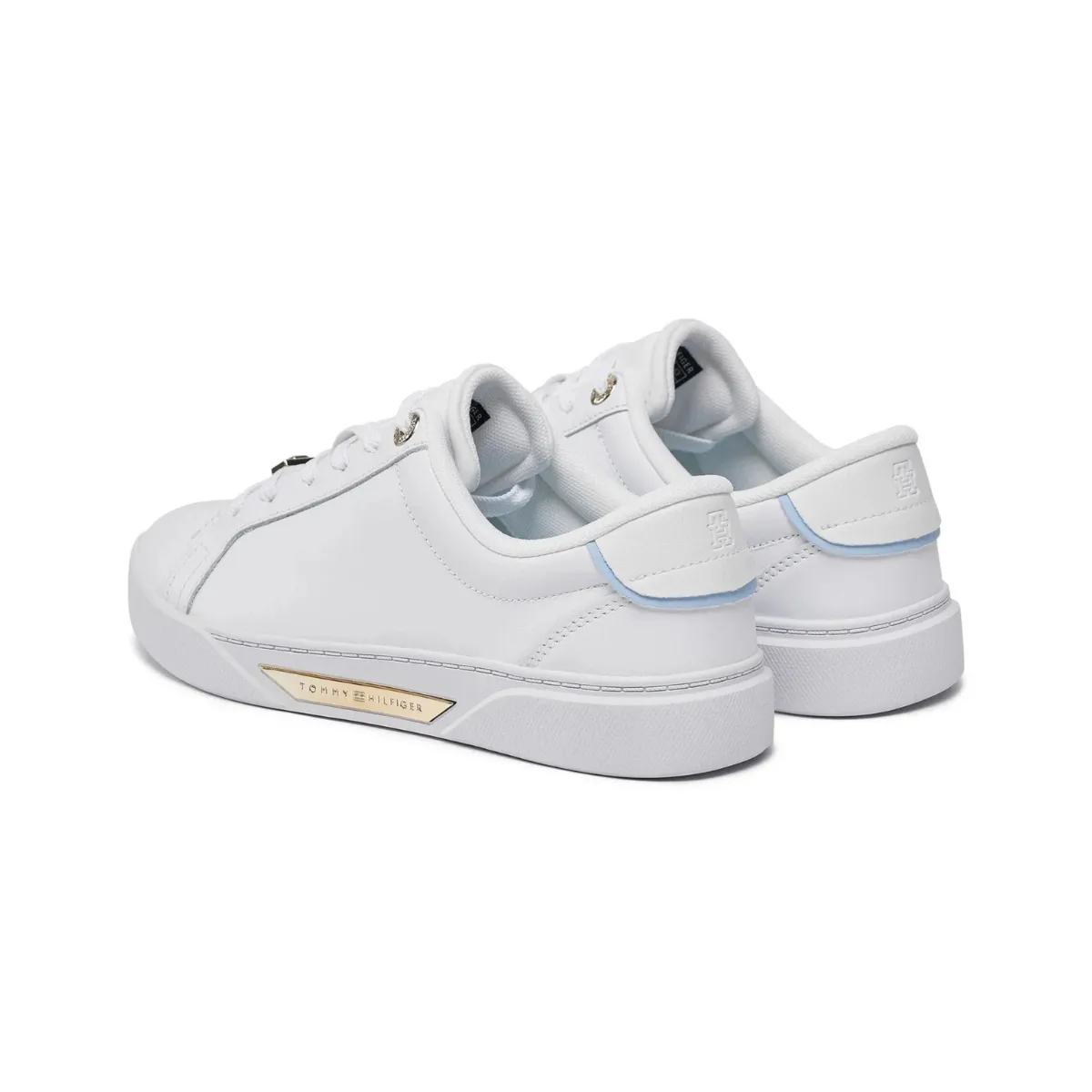 Tommy Hilfiger Golden HW Court Sneaker FW0FW07702  - WHT