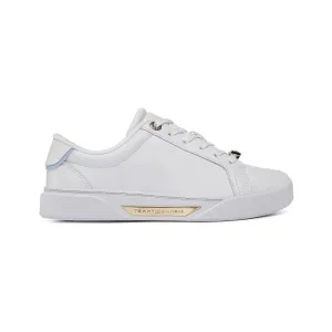 Tommy Hilfiger Golden HW Court Sneaker FW0FW07702  - WHT