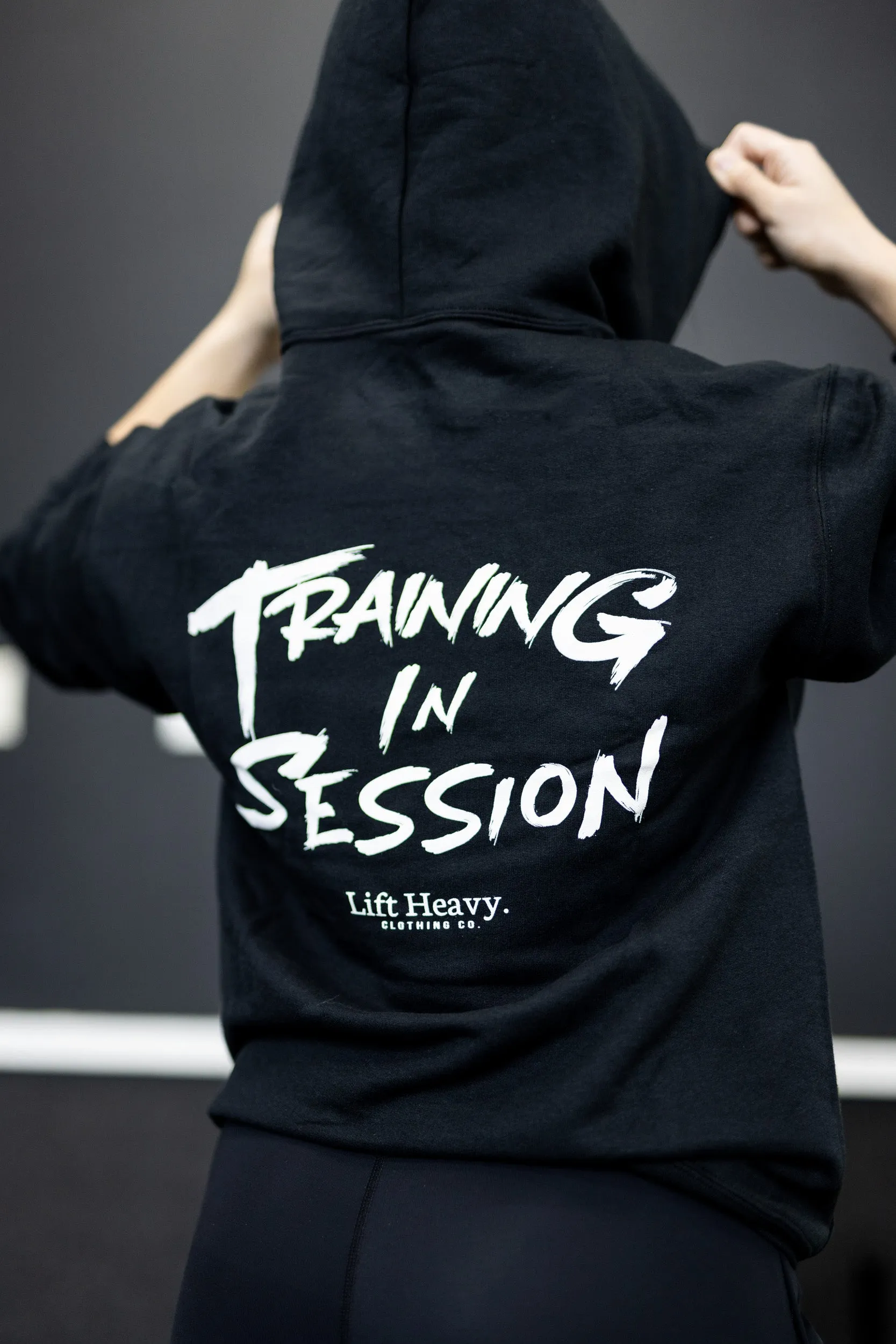 TRAINING IN SESSION HOODIE - BLACK
