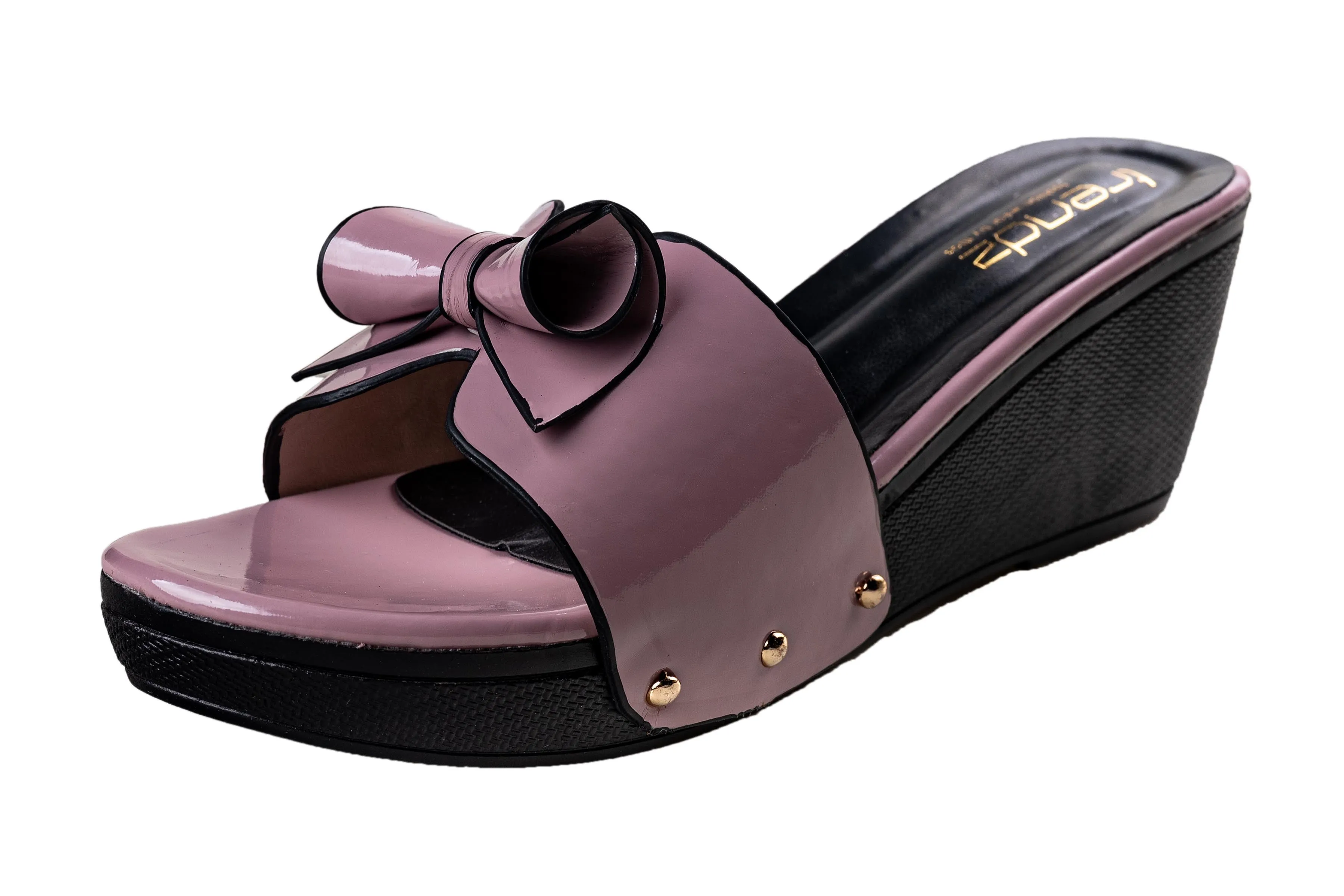 Trendz Ladies Purple / Black Chappal