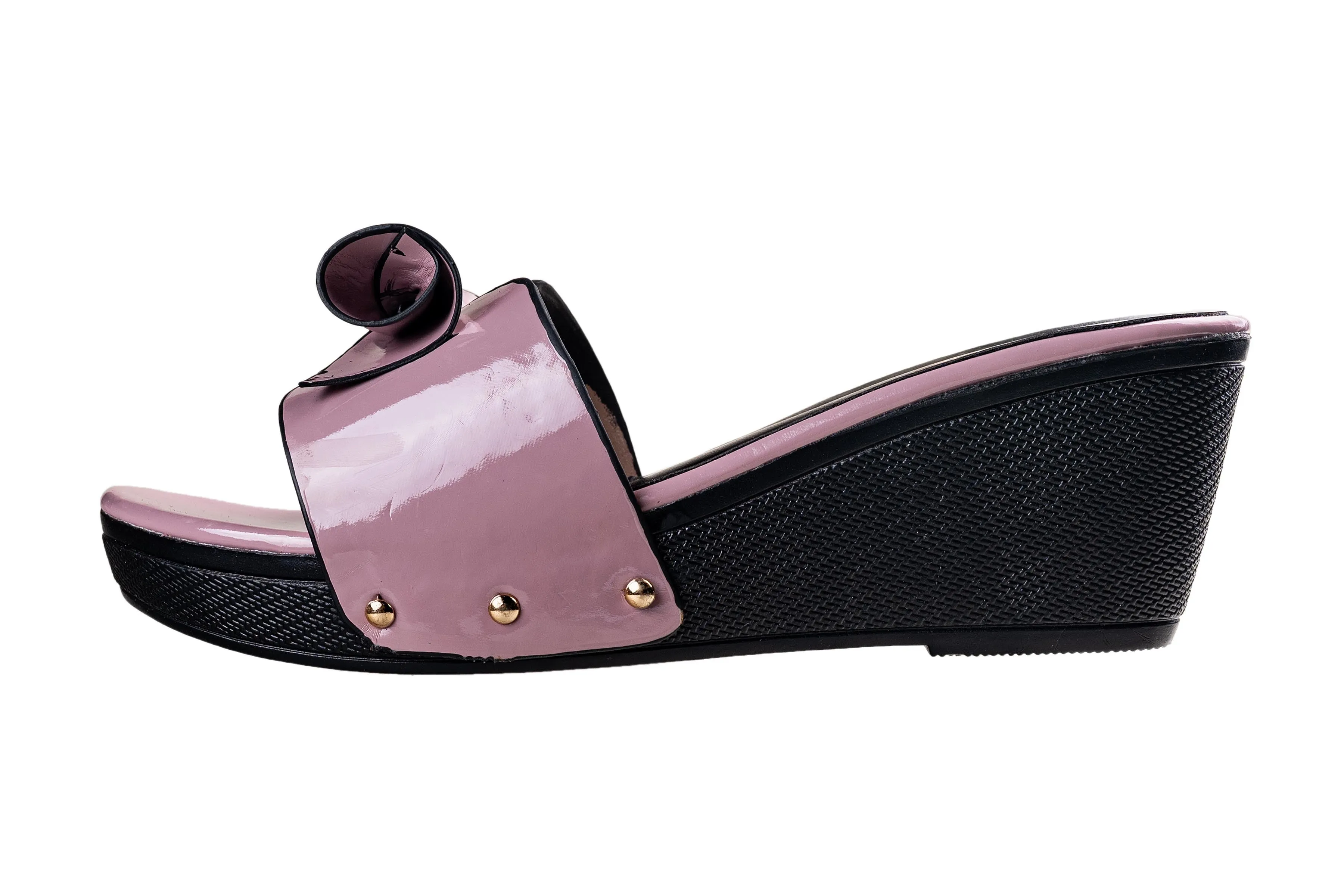 Trendz Ladies Purple / Black Chappal