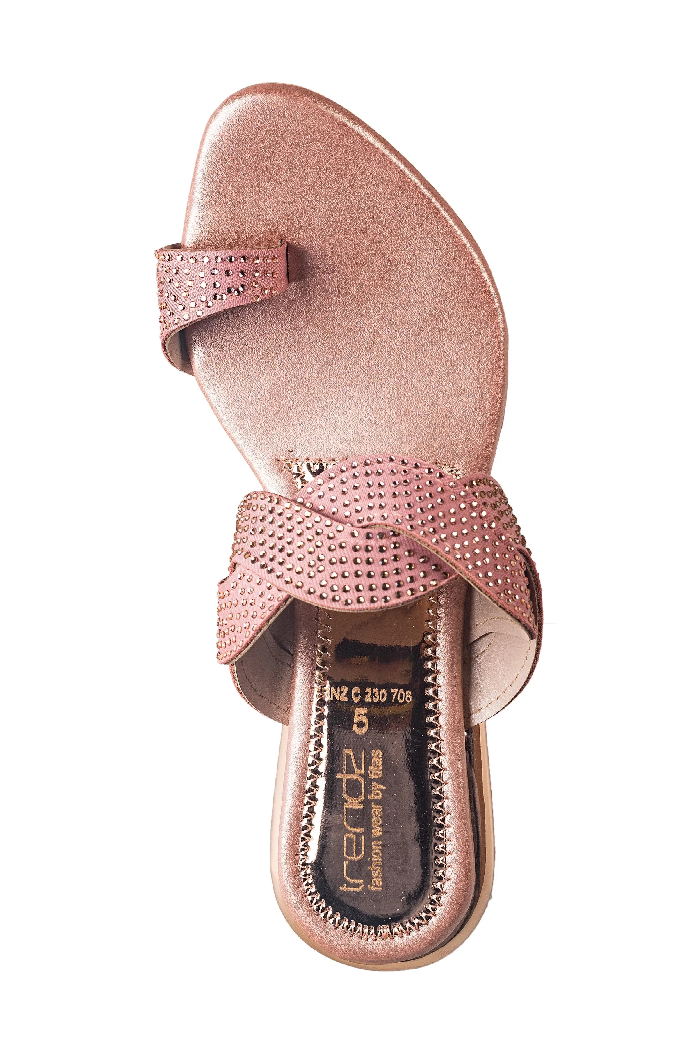 Trendz Ladies Rose Gold Chappal