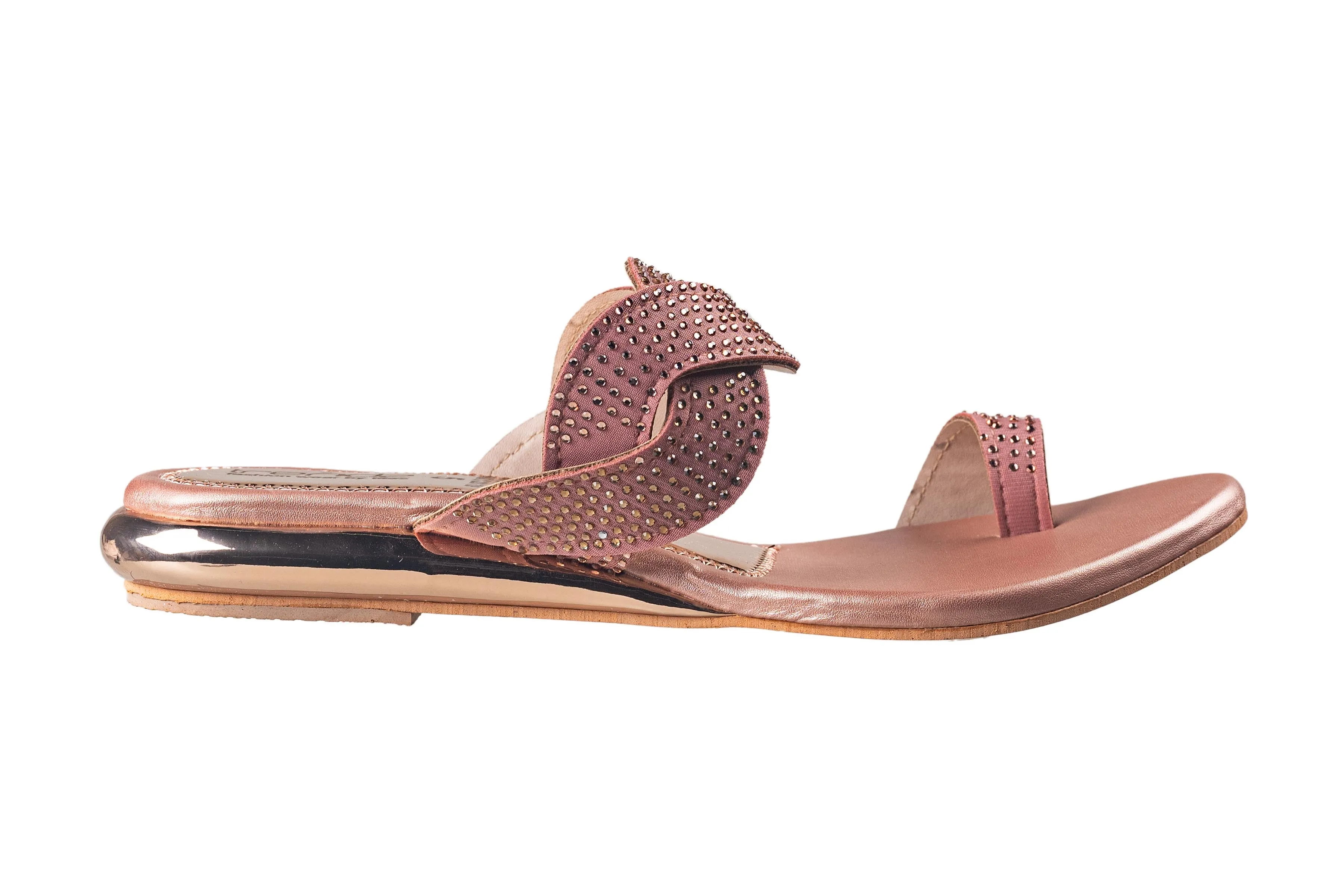 Trendz Ladies Rose Gold Chappal