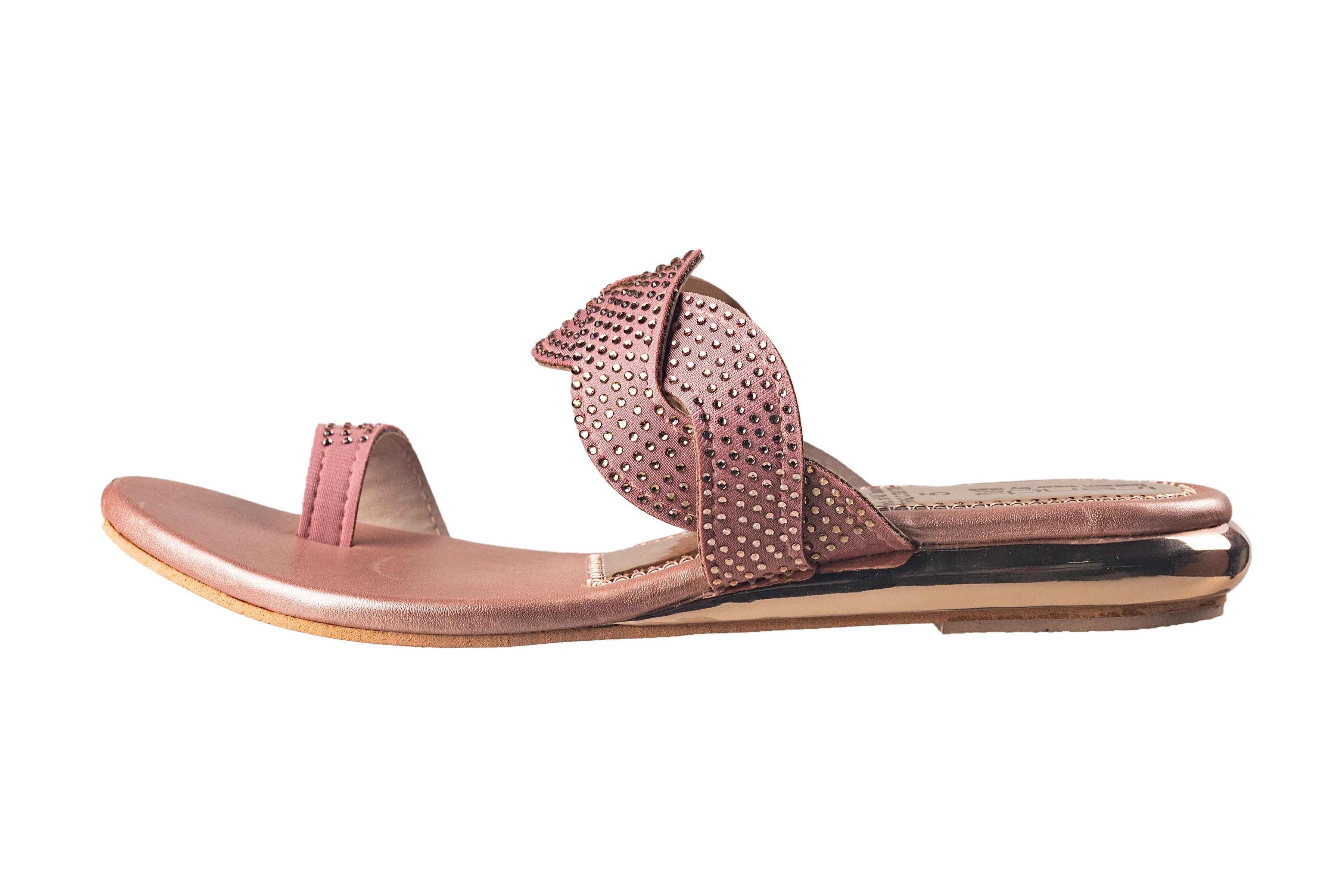 Trendz Ladies Rose Gold Chappal