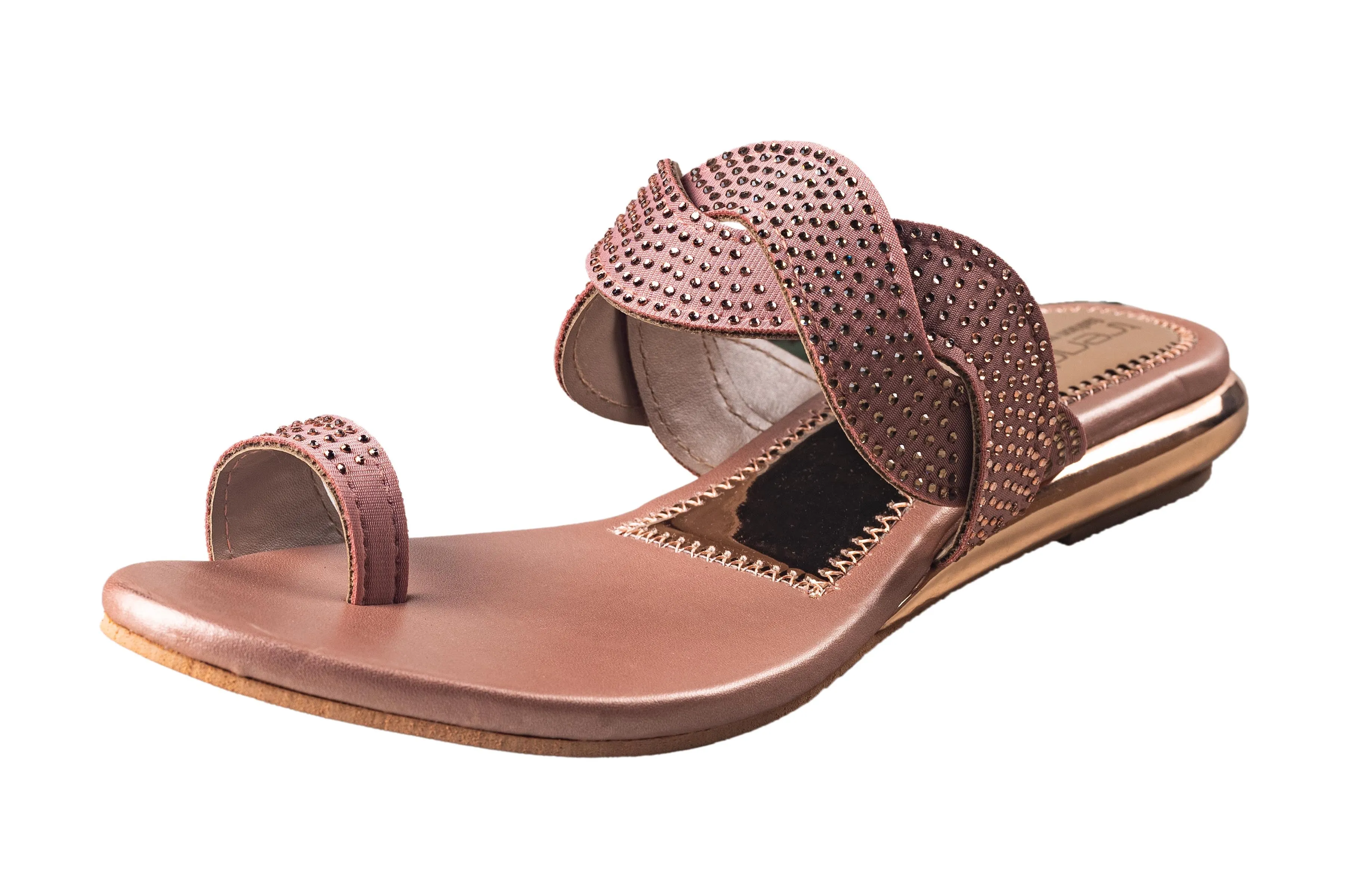 Trendz Ladies Rose Gold Chappal