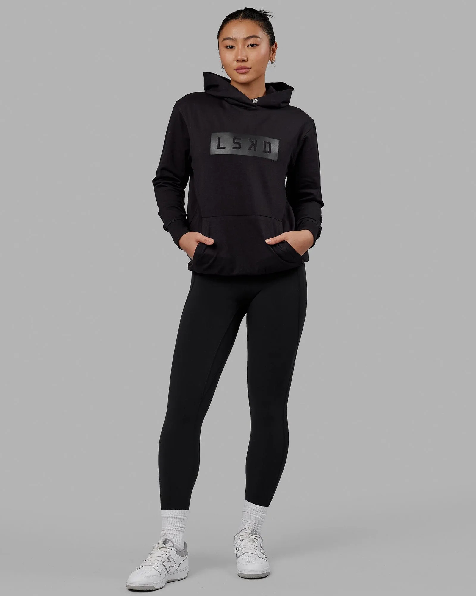 Unisex Strength FLXFLeece Hoodie - Black-Black