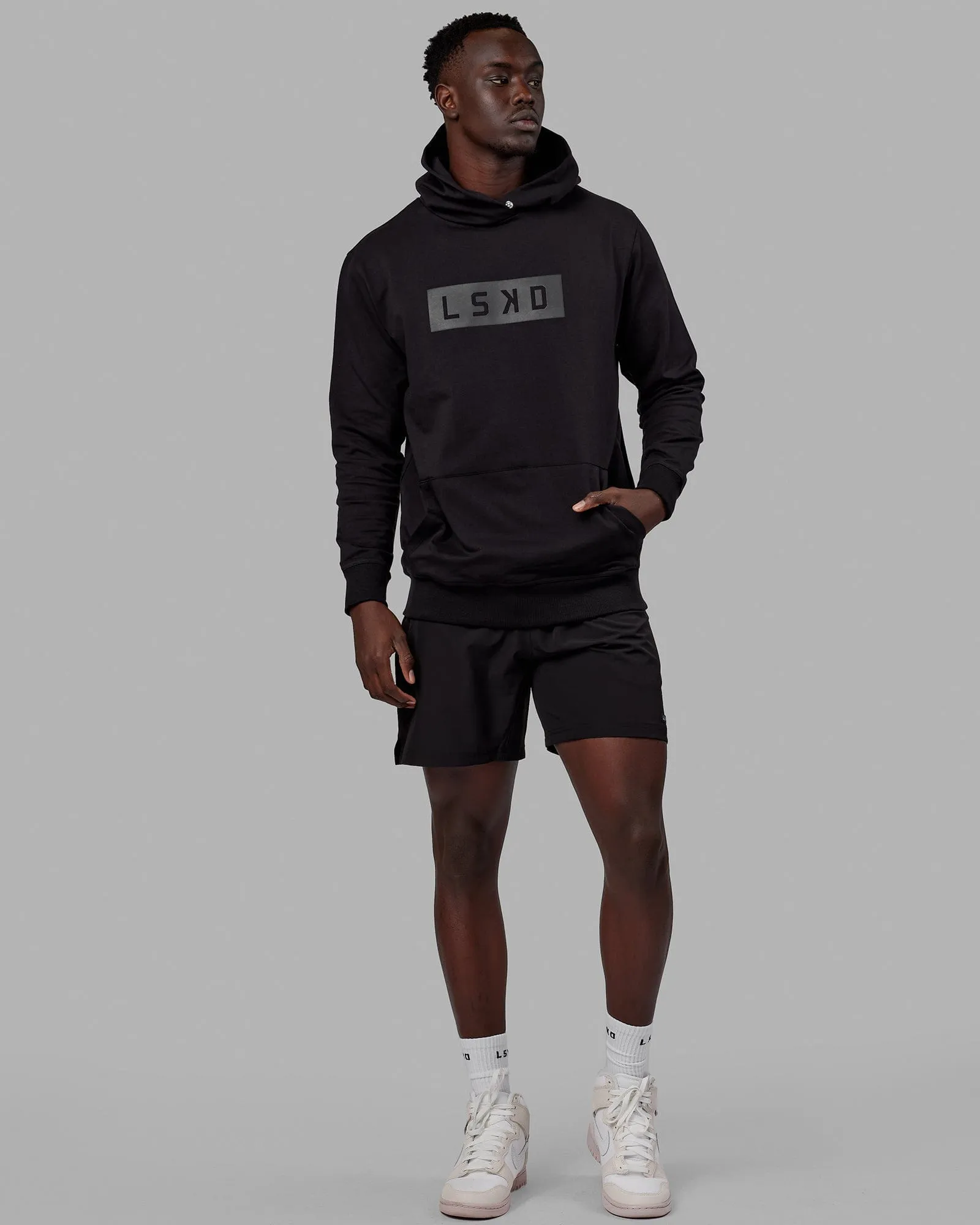 Unisex Strength FLXFLeece Hoodie - Black-Black