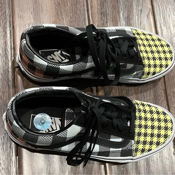 VANS Old Skool BUFFALO Mixed PLAID Sneakers WOMEN 7.5 Men 6