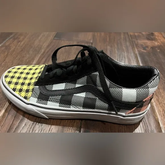 VANS Old Skool BUFFALO Mixed PLAID Sneakers WOMEN 7.5 Men 6