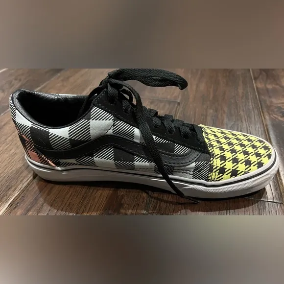 VANS Old Skool BUFFALO Mixed PLAID Sneakers WOMEN 7.5 Men 6