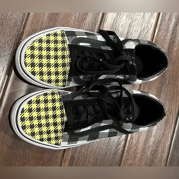 VANS Old Skool BUFFALO Mixed PLAID Sneakers WOMEN 7.5 Men 6