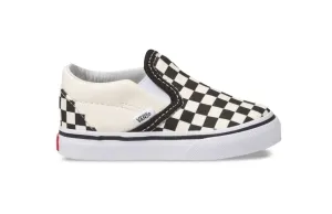 VANS Toddler Classic Slip On Checkerboard Black/Off White/White