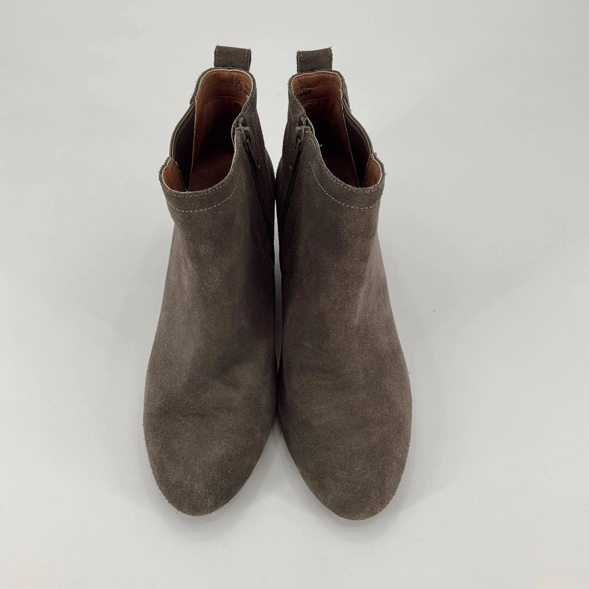 Vionic Taupe Suede Booties Size 8.5
