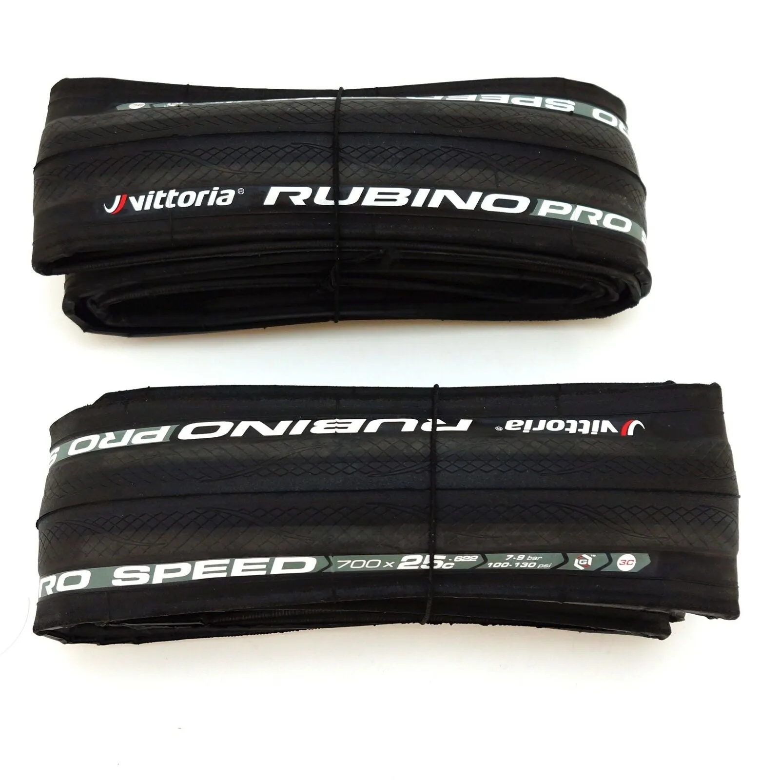 Vittoria Rubino Pro Speed G  Folding 700 x 25C Road Clincher Tire Full Black