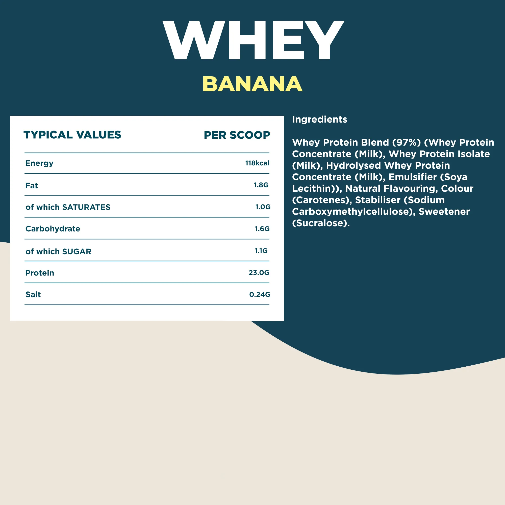 Whey Protein Banana 2.27kg