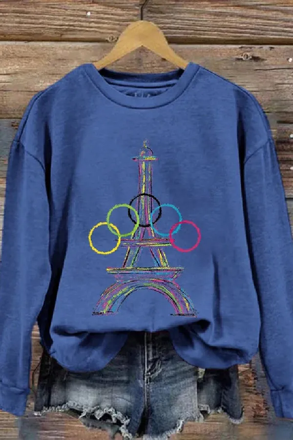 Women's 2024 Paris Olympics Games Casual Sweatshirt