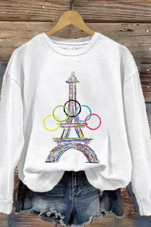 Women's 2024 Paris Olympics Games Casual Sweatshirt