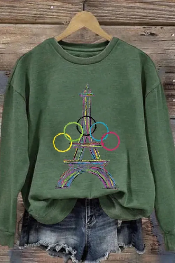 Women's 2024 Paris Olympics Games Casual Sweatshirt