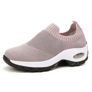 Women's Breathable Walking Black Shoes