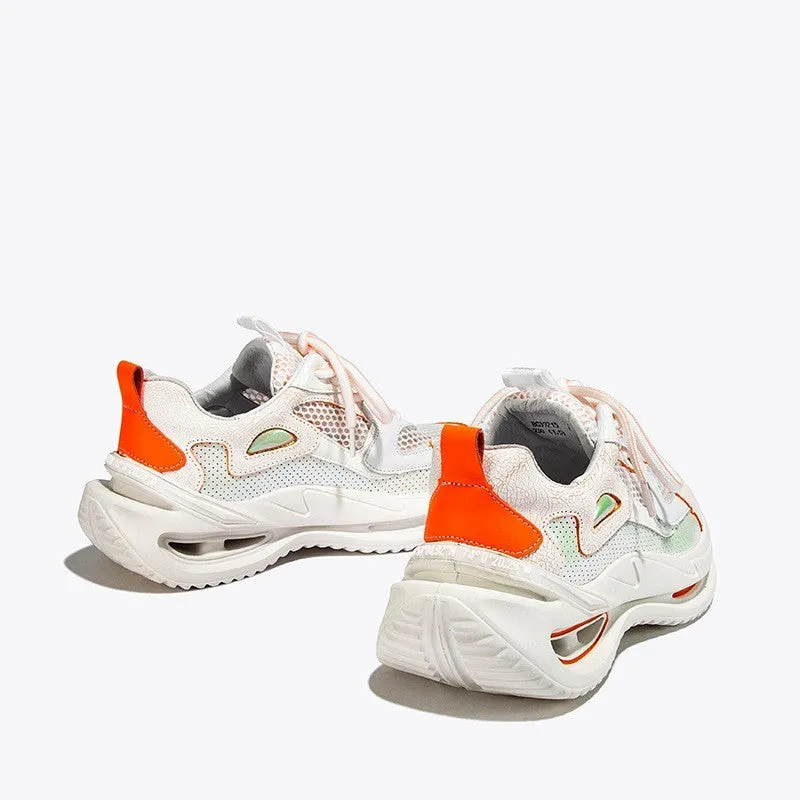 Women’s Casual Platform Sneakers – Leather Running Shoes