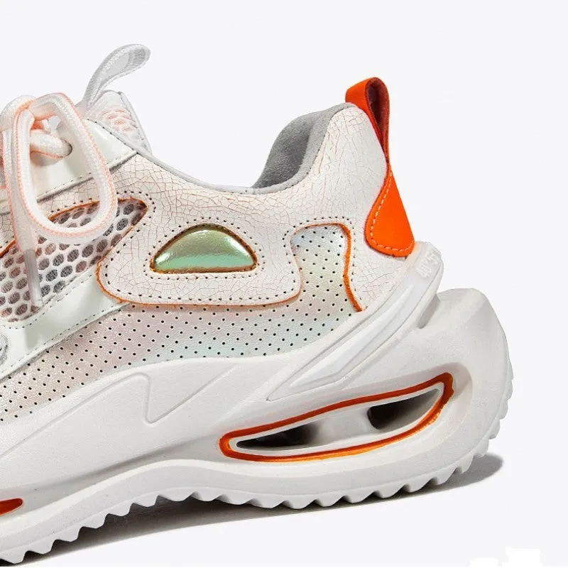Women’s Casual Platform Sneakers – Leather Running Shoes