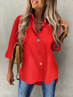 Women's Cotton Long Sleeve Shirt