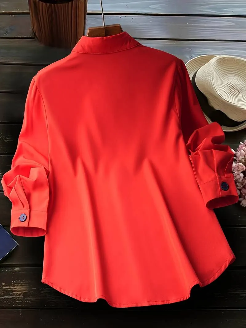 Women's Cotton Long Sleeve Shirt